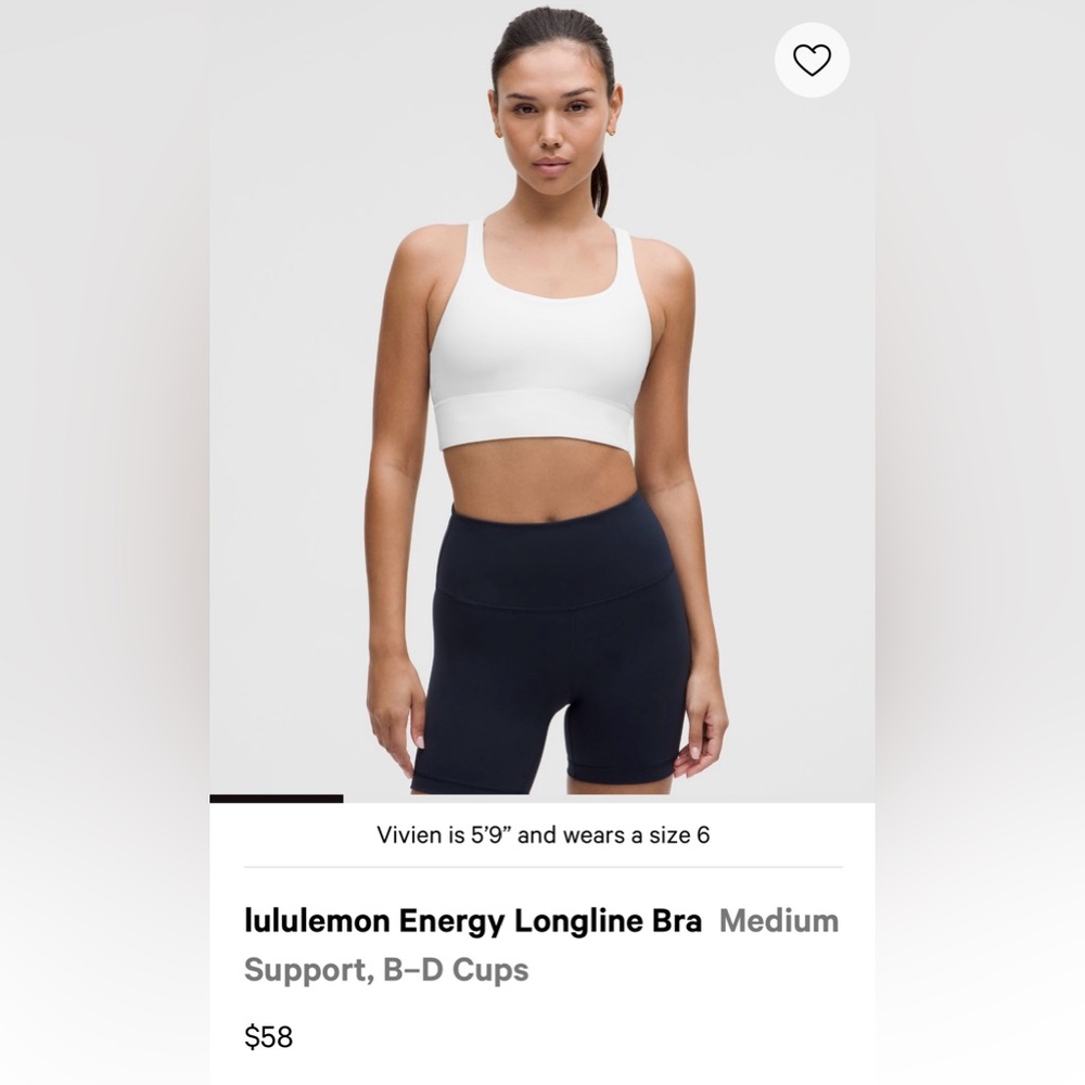 Lululemon Energy Longline Bra